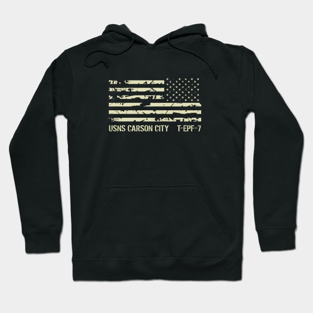 USNS Carson City Hoodie by Jared S Davies